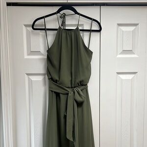 Nouvelle AMSALE Green Halter Maxi Sundress